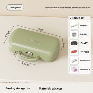 Kit de couture portable de voyage, fournitures de couture pour la famille, ensemble de réparation, fil, boutons, boîte de couture d'urgence, mini organisateur - Product Image 2