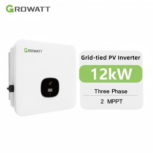 <span class=keywords><strong>Inversor</strong></span> Solar Trifásico Growatt de <span class=keywords><strong>12</strong></span> <span class=keywords><strong>kW</strong></span> con Conexión a Red, 2 MPPT, <span class=keywords><strong>Inversor</strong></span> Residencial para Paneles Solares - Product Image 1
