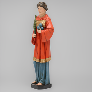 Statua di San Giovanni Battista in Resina, Modello Unico Cattolico Religioso Cristiano Dipinto a Mano - Product Image 5
