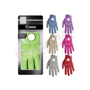 Guantes de golf con logotipo personalizado Embalaje Cabretta Leather Palm-Hombres suaves-Color blanco OEM-Material de características-Tamaño de origen por Pakistán - Product Image 5