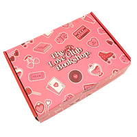 Vente d'usine boîte d'expédition rose boîte en carton ondulé de taille personnalisée pour expédition postale mobile cadeau