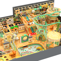 Aoleao - Aire de jeux sur le thème de la forêt - Jouets - Équipement de glisse aérienne et d'escalade souple pour les enfants - Parcs d'attractions - Certifié CE TUV
