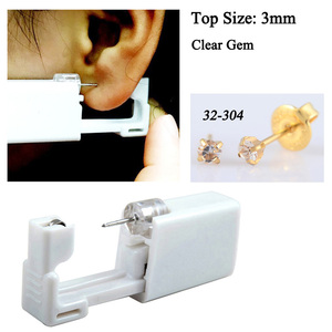 Wholesale Sterile 316L Surgical Steel Catch Zircon <strong>Ear</strong> Stud Disposable <strong>Ear</strong> <strong>Piercing</strong> Unit Safe Easy to Use <strong>Piercing</strong> <strong>Gun</strong> <strong>Kit</strong> - Product Image 6