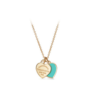 <span class=keywords><strong>Collier</strong></span> classique en chaîne de bambou avec pendentif en pierre naturelle en forme de double cœur, <span class=keywords><strong>collier</strong></span> de mode pour la famille, sortie d'usine - Product Image 3