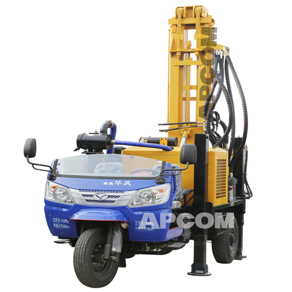100 m petit Foret De Puits D'eau 2020 NOUVEAU Tracteur Remorque Camion Monté Forage de Puits D'eau Prix À Vendre