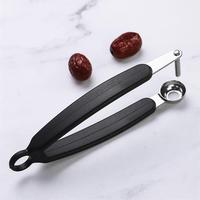 Handmatige, roestvrijstalen fruitpitter, knijpmodel, roestbestendig, voor kersen, olijven, jujubes, handzaam keukengereedschap