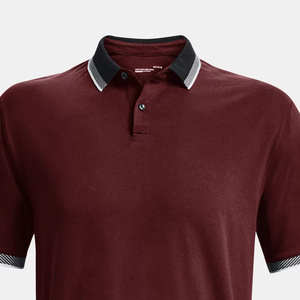 Camiseta Polo informal ajustada con cuello de hoja de 3 botones para hombre, polos secos y transpirables de corte regular - Product Image 4