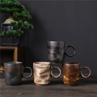 Tasse en porcelaine de petite capacité de Style arabe de haute qualité conception émaillée tasses en céramique grès glaçure réactive tasse à café Logo