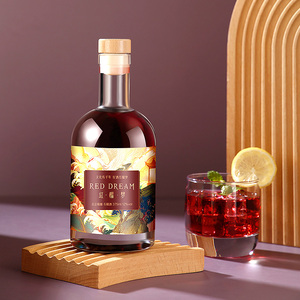 100mL 200ml 500ML Mini Botella De Vidrio Blanco Mate Esmerilado Redondo Vacío Licor Gin Whisky Vodka Botellas De Vidrio Para Licor 750ml - Product Image 5