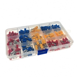 236PCS Mixed Spade Bullet Piggyback <b>Crimp</b> Terminals Insulated Electrical Wire Cable Criming Connectors <b>Set</b> Kits - Product Image 6