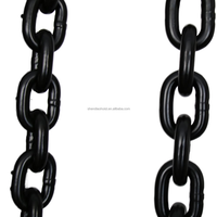 Cadena de eslabones corta, mediana y larga, cadena de eslabones galvanizados, cadena DIN763 G80