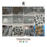 Service professionnel de fraisage de précision en laiton, composants plaqués usinés CNC, fabrication OEM, commande minimale faible, directement de l'usine