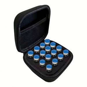 Estuche Portátil de Almacenamiento EVA para 16 Viales de 2ml/3ml, Estuche de Transporte para Insulina y Péptidos, Soporte para 16 Botellas, Estuche Protector de Viaje - Product Image 5