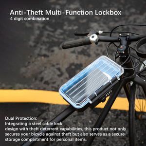 Portable Safe Lock Box <strong>4</strong> Digit <strong>Security</strong> Case Beach Safe Box with Removable Waterproof Design for Sports Beach Travel - Product Image 4