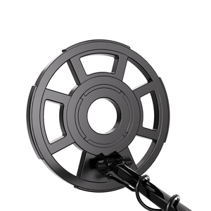Détecteur de métaux portatif noir et rouge en plastique ABS, bobine de recherche de 30 cm, multifréquence, pour adultes - Product Image 5
