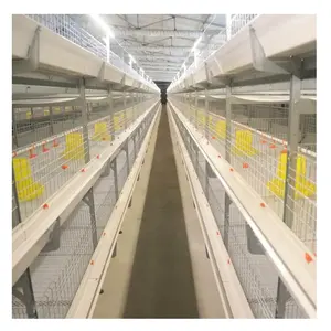 Fábrica de China, equipo de cría de aves de corral, jaulas de batería automáticas para aves de corral, jaula para pollos para criador de pollos de engorde