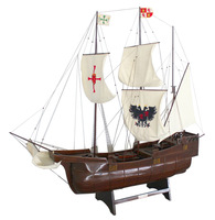 Modelo de barco de madera de la bandera de SANTA María y los caballeros de los Estados Unidos, película de niño coleccionable, regalo del Día del Padre