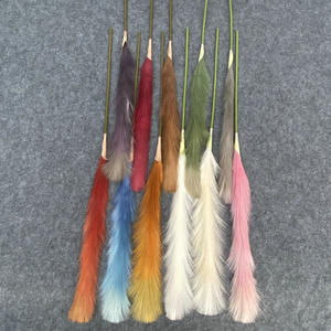 Hierba de Pampas de imitación Artificial Rosa Blanco Beige de alta calidad para decoración de galería de arte de tienda para Navidad Año Nuevo chino - Product Image 2