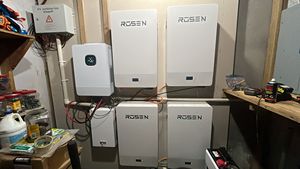<b>48V</b> 51.2V 100Ah 200Ah 300Ah 5kWh 10kWh 15kWh Rosen LiFePO4 Lithium <b>Battery</b> Energy Storage Solar <b>Battery</b> IP65 CAN Hybrid Grid LFP - Product Image 4