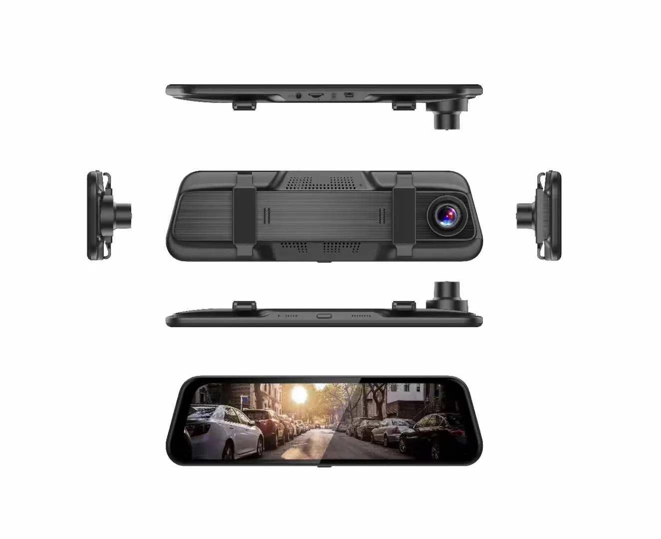 Kamera dasbor mobil mata-mata, kendaraan dvr video g-sensor depan dan belakang 4k perekaman Loop kamera dasbor perekam mengemudi