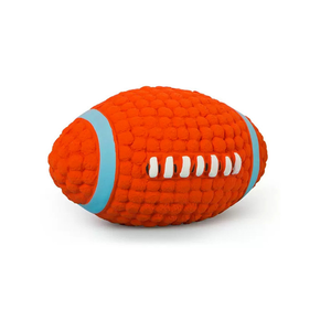 FishPrincess morbido lattice interattivo Rugby oliva da masticare pallina da Tennis Squeaky cani pulizia denti cane animali giocattoli - Product Image 6