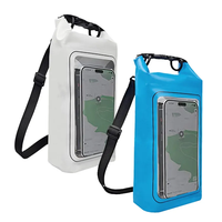 Sac de téléphone à écran tactile 2L Sac de kayak flottant avec logo personnalisé Sac de rangement étanche pour l'extérieur Sac de transport étanche Roll Top Ocean Pack