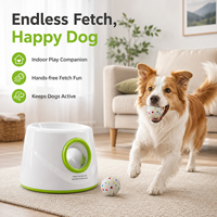Lanceur automatique de balles pour chien 2000mAh, ABS écologique, 3 distances de lancement, chargement Type-C, luxe, 3 balles ETPU, jeu interactif de rapporter