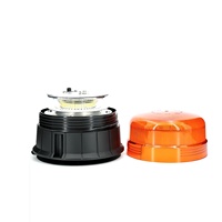 12-24V LED Bernsteinfarbenes Signal-Rundumleuchte Rotierend & Blinkend für LKWs und Fahrzeuge Magnetisches Auto-Lichtzubehör
