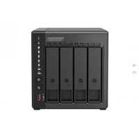Serveur NAS TS-464C2-8G avec 2 emplacements M.2, cryptage AES, système QTS, accès à distance, serveur de stockage de données
