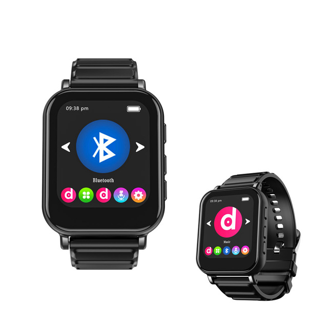 1.69 Inch TFT Color Display Touch Screen MP3 Player Watch Music Fast Charging Voice Recorder FM Radio E-Book Reading WAV Audio