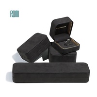 Romi – boîte à bijoux en velours, vente en gros, boucle d'oreille, Bracelet, collier, bague, boîte d'emballage de bijoux
