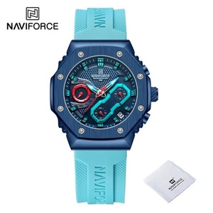 Montre pour homme NAVIFORCE 8035 avec bracelet en silicone, montre de sport décontractée tendance, montre chronographe pour homme - Product Image 6