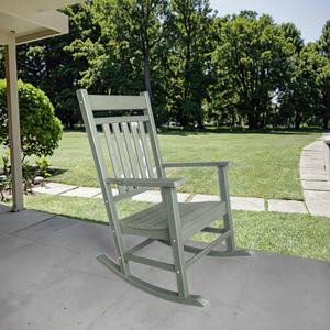 Adirondack เก้าอี้โยกลายกบออกแบบได้ตามต้องการพลาสติก HDPE ที่ทันสมัยสำหรับลานกลางแจ้งสวนชายหาดพักผ่อนและใช้ในห้องนอน - Product Image 5