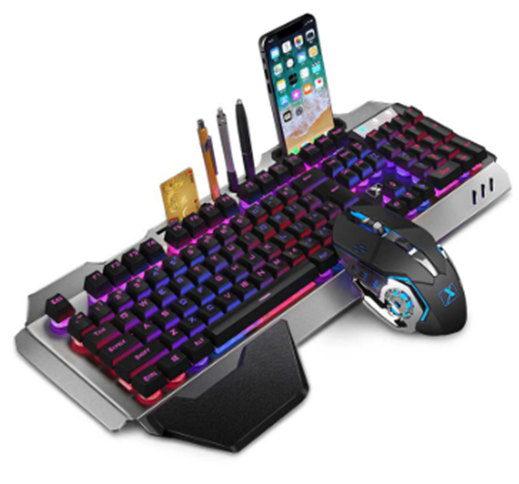 XINMENG K680 Laptop Computer High-end Gamers Gaming Wireless Keyboard and Mouse Combo Set