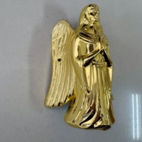 Ornements d'angle dorés en plastique pour cercueil Jésus-Christ, décoration d'angle de cercueil funéraire, accessoires religieux pour cercueil
