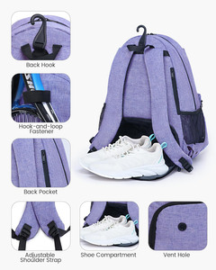 Échantillon gratuit - Sac à dos de tennis et de pickleball Jiayuan en PVC avec compartiment pour raquettes - Capacité 30-40L - Design personnalisé - Bon prix - Product Image 2