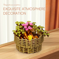 Bonsaï de chrysanthème, décoration d'intérieur, jouet, blocs de construction, fleur, DIY, 353 pièces, jouet d'assemblage, cadeau