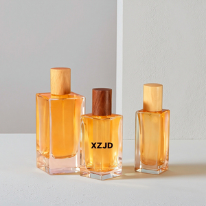 Bán Buôn Tùy Chỉnh Sang Trọng 30Ml 50Ml 100Ml Vuông Thủy Tinh Nước Hoa Chai Gỗ Bìa Rỗng Phun Nước Hoa Chai - Product Image 1
