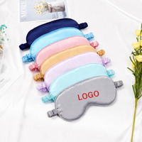 Masque de sommeil en satin de soie premium, super doux, respirant, bloquant la lumière, avec sangle élastique, idéal pour les voyages