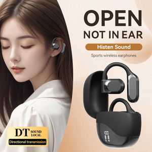 หูฟังไร้สาย OWS TWS พร้อมซุปเปอร์เบส กันน้ำ แบบเปิดหู ลดเสียงรบกวน แสดงระดับพลังงาน พร้อมที่เกี่ยวหู สำหรับเล่นกีฬา ชิปเซ็ต JL - Product Image 5