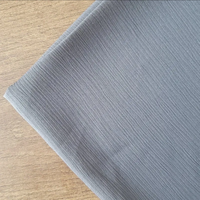 Vente flash : Tissu Nida noir de jais 100 % polyester, tissu coréen pour abaya de Dubaï, pour robe/voile arabe