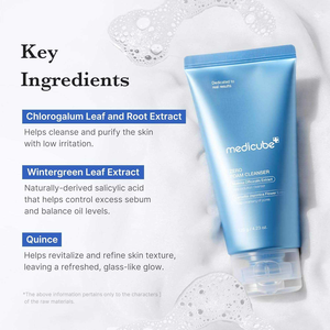 Medicube 120G Cuidado <span class=keywords><strong>de</strong></span> la Piel Cuidado Facial <span class=keywords><strong>Limpieza</strong></span> <span class=keywords><strong>Profunda</strong></span> Anticontaminación Espuma Limpiadora Zero Pore - Product Image 2