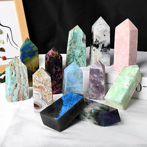 Torres de Cristal, Piedras Preciosas Curativas al por Mayor, Obelisco de Cristal Natural de Cuatro Caras para Recuerdo - Product Image 4