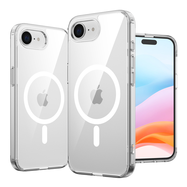 New model For iPhone SE 4 2025 Transparent Magnetic Cover Shockproof Bumper Protective , Clear Case iPhone SE 4 2020 Anti-Yellow