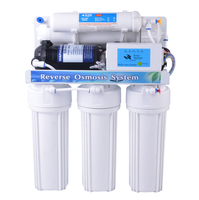 Sistema de Filtro de Agua de Ósmosis Inversa Eléctrico NW-RO50-B1 para Debajo del Fregadero, con Autolimpieza, para Uso Doméstico y Hotelero