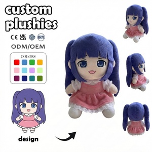 Fabricant et Fournisseur de Jouets en Peluche Personnalisés, Jouets en Peluche Fille à Double Queue, Marchandises de Convention de Bande Dessinée, Porte-clés en Peluche Personnalisés - Product Image 1