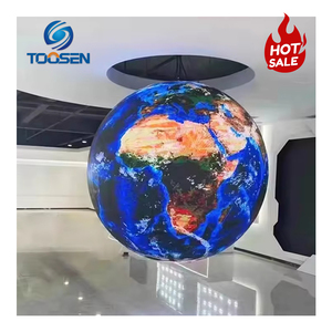 Đường kính tùy chỉnh 0,3m 0,4m 0,5m 1m 1,5m 2m Độ phân giải cao 360 °   Màn hình <span class=keywords><strong>LED</strong></span> hình cầu sáng tạo, quảng cáo video, màn hình <span class=keywords><strong>LED</strong></span> hình cầu - Product Image 2