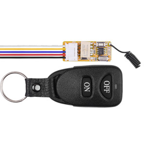 Mini relais sans fil DC 3.5V 5V 9V 12V avec télécommande pour lampe LED, micro-récepteur 433MHZ avec boîtier émetteur - Product Image 6