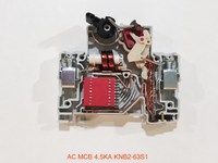 1P 2P 3P 4P Miniature Circuit Breaker MCB AC 1A 2A 3A 4A 5A 6A 10A 16A 20A 25A 32A 40A 50A 63A DIN Rail KNB2-63S1 CE CB IP20