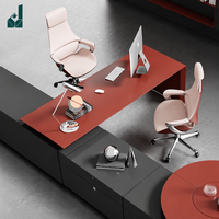 Chaise de bureau de direction en cuir véritable, réglable en hauteur, pivotante, ergonomique, design moderne, chaise de bureau professionnelle